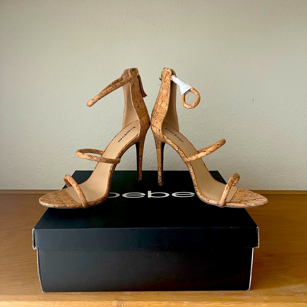 BEBE CORK JANAE  SANDALS